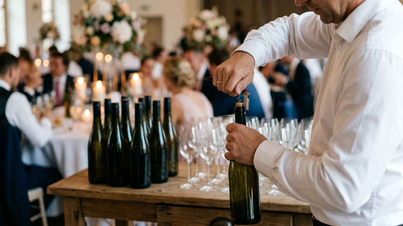 Korkovné, poplatek za vlastní alkohol na svatbě