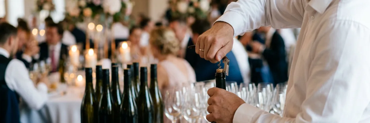 Korkovné, poplatek za vlastní alkohol na svatbě