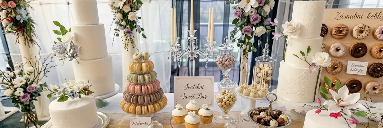 Svatební dort a sweet bar průvodce výběrem chutí designu a cen