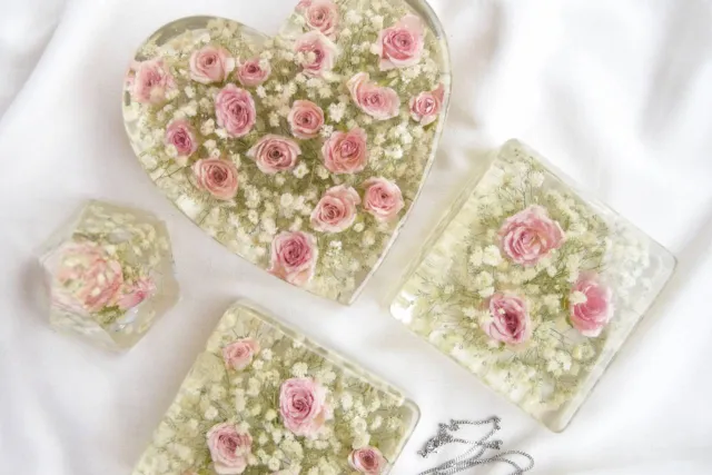 Nature ID - uchování svatební kytice do pryskyřice