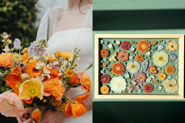 LissWood - uchování svatební kytice v obrazu