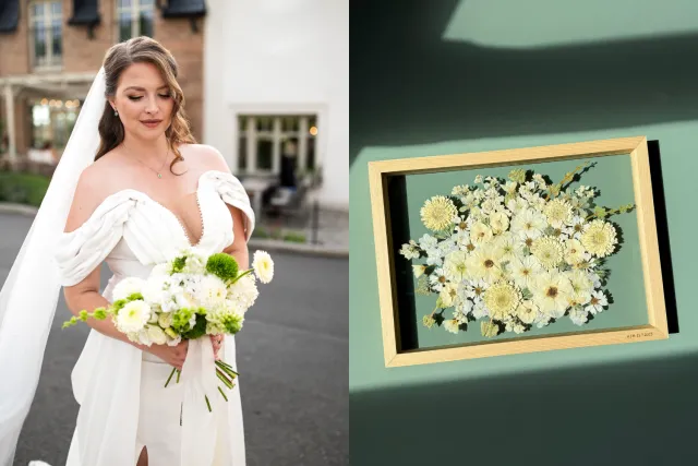 LissWood - uchování svatební kytice v obrazu