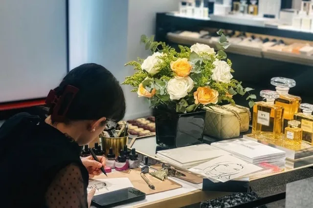 Veronika Zachová live sketching