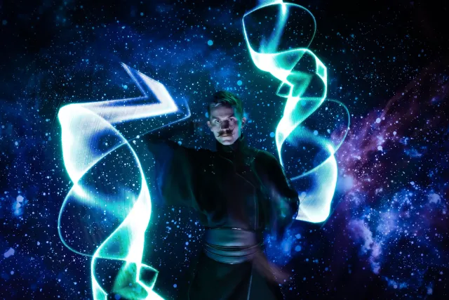 Elegantní světelná show na svatbu